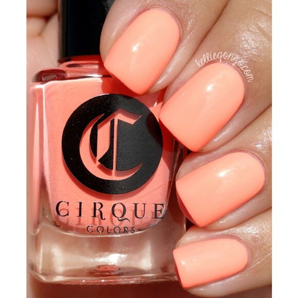 Cirque Nail Polish "Vitamin D" NEW Peach Pastel Neon Creme - Picture 1 of 6